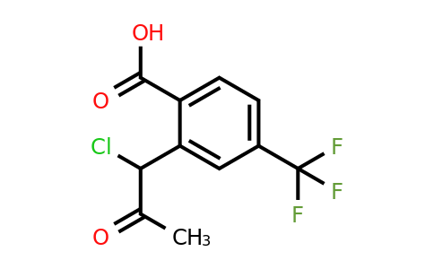 1804078-21-4 | 2-(1-Chloro-2-oxopropyl)-4-(trifluoromethyl)benzoic acid