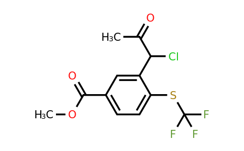 1804078-39-4 | Methyl 3-(1-chloro-2-oxopropyl)-4-(trifluoromethylthio)benzoate