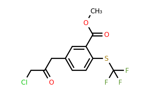 1804078-43-0 | Methyl 5-(3-chloro-2-oxopropyl)-2-(trifluoromethylthio)benzoate