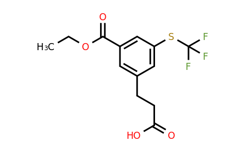 1804078-49-6 | Ethyl 3-(2-carboxyethyl)-5-(trifluoromethylthio)benzoate