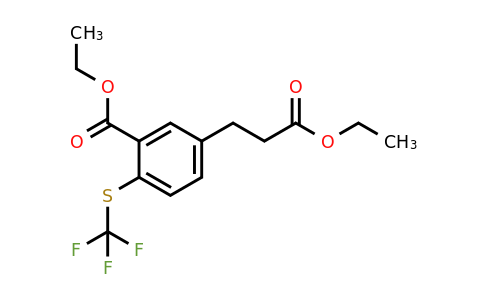 1804078-52-1 | Ethyl 5-(3-ethoxy-3-oxopropyl)-2-(trifluoromethylthio)benzoate