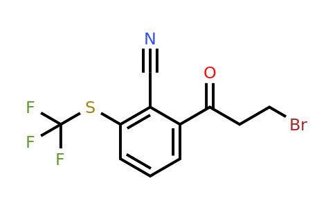 1804079-87-5 | 2-(3-Bromopropanoyl)-6-(trifluoromethylthio)benzonitrile