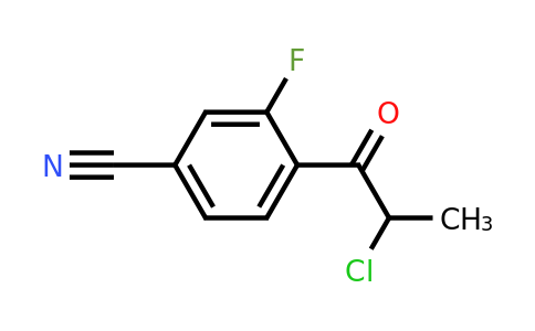 1804080-08-7 | 4-(2-Chloropropanoyl)-3-fluorobenzonitrile