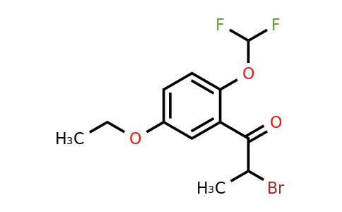 1804080-20-3 | 2-Bromo-1-(2-(difluoromethoxy)-5-ethoxyphenyl)propan-1-one