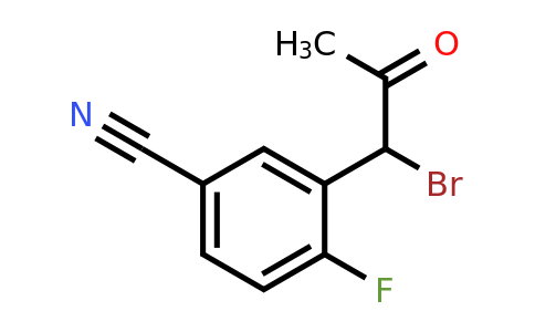 1804080-21-4 | 3-(1-Bromo-2-oxopropyl)-4-fluorobenzonitrile