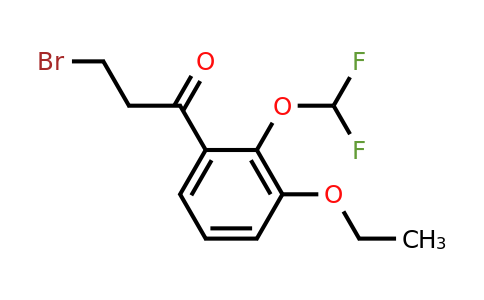 1804080-26-9 | 3-Bromo-1-(2-(difluoromethoxy)-3-ethoxyphenyl)propan-1-one