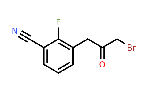1804080-28-1 | 3-(3-Bromo-2-oxopropyl)-2-fluorobenzonitrile