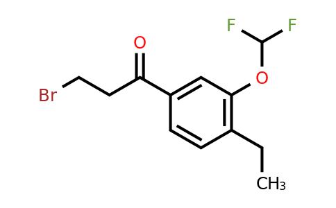 1804081-04-6 | 3-Bromo-1-(3-(difluoromethoxy)-4-ethylphenyl)propan-1-one