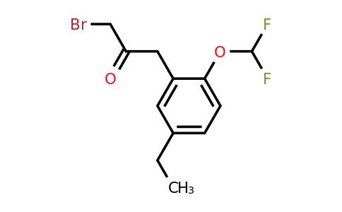 1804081-23-9 | 1-Bromo-3-(2-(difluoromethoxy)-5-ethylphenyl)propan-2-one