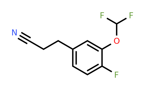 1804081-44-4 | 3-(Difluoromethoxy)-4-fluorophenylpropanenitrile