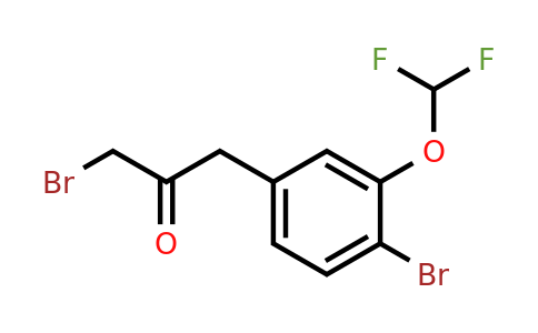 1804081-80-8 | 1-Bromo-3-(4-bromo-3-(difluoromethoxy)phenyl)propan-2-one
