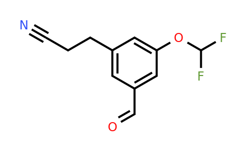 1804082-14-1 | 3-(Difluoromethoxy)-5-formylphenylpropanenitrile