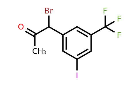 1804083-80-4 | 1-Bromo-1-(3-iodo-5-(trifluoromethyl)phenyl)propan-2-one