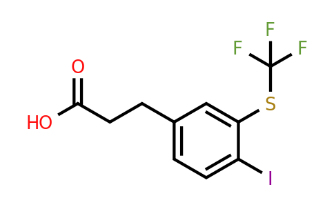 1804084-18-1 | 3-(4-Iodo-3-(trifluoromethylthio)phenyl)propanoic acid
