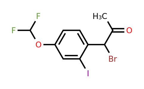 1804084-37-4 | 1-Bromo-1-(4-(difluoromethoxy)-2-iodophenyl)propan-2-one