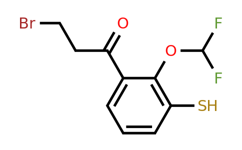 1804084-86-3 | 3-Bromo-1-(2-(difluoromethoxy)-3-mercaptophenyl)propan-1-one