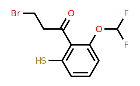 1804084-99-8 | 3-Bromo-1-(2-(difluoromethoxy)-6-mercaptophenyl)propan-1-one