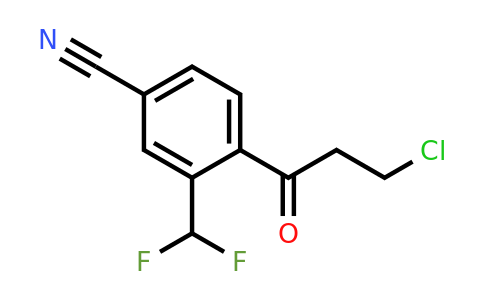 1804085-41-3 | 4-(3-Chloropropanoyl)-3-(difluoromethyl)benzonitrile