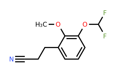1804085-55-9 | 3-(Difluoromethoxy)-2-methoxyphenylpropanenitrile