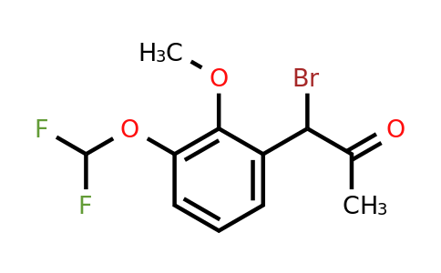 1804085-82-2 | 1-Bromo-1-(3-(difluoromethoxy)-2-methoxyphenyl)propan-2-one