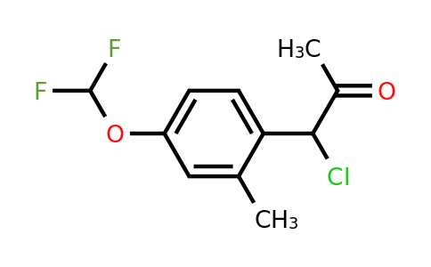 1804086-67-6 | 1-Chloro-1-(4-(difluoromethoxy)-2-methylphenyl)propan-2-one