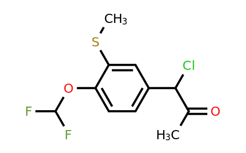 1804086-98-3 | 1-Chloro-1-(4-(difluoromethoxy)-3-(methylthio)phenyl)propan-2-one