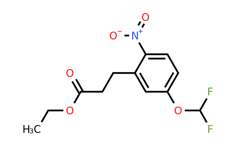 1804087-19-1 | Ethyl 5-(difluoromethoxy)-2-nitrophenylpropanoate