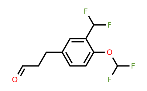 1804088-01-4 | 3-(4-(Difluoromethoxy)-3-(difluoromethyl)phenyl)propanal