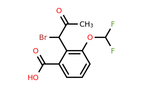 1804088-62-7 | 2-(1-Bromo-2-oxopropyl)-3-(difluoromethoxy)benzoic acid