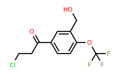 1804089-88-0 | 5-(3-Chloropropanoyl)-2-(trifluoromethoxy)benzylalcohol
