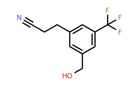 1804090-05-8 | 3-(3-(Hydroxymethyl)-5-(trifluoromethyl)phenyl)propanenitrile