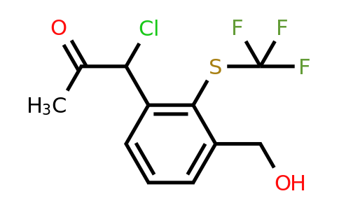 1804090-32-1 | 3-(1-Chloro-2-oxopropyl)-2-(trifluoromethylthio)benzylalcohol