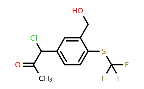 1804090-34-3 | 5-(1-Chloro-2-oxopropyl)-2-(trifluoromethylthio)benzylalcohol