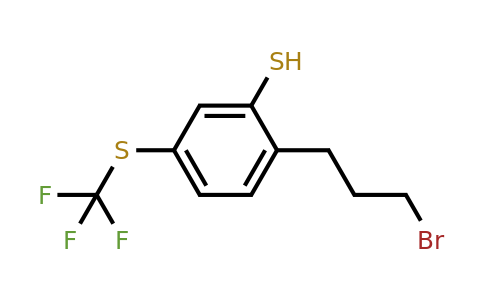 1804092-27-0 | 2-(3-Bromopropyl)-5-(trifluoromethylthio)thiophenol