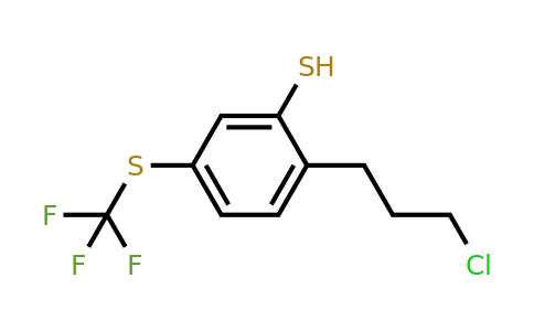 1804092-38-3 | 2-(3-Chloropropyl)-5-(trifluoromethylthio)thiophenol