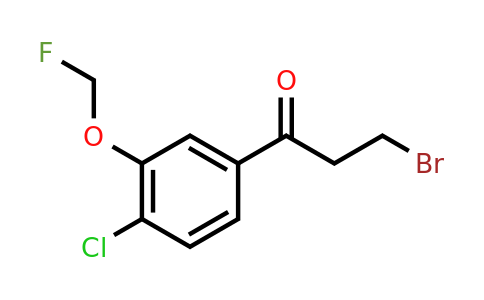 1804092-58-7 | 3-Bromo-1-(4-chloro-3-(fluoromethoxy)phenyl)propan-1-one