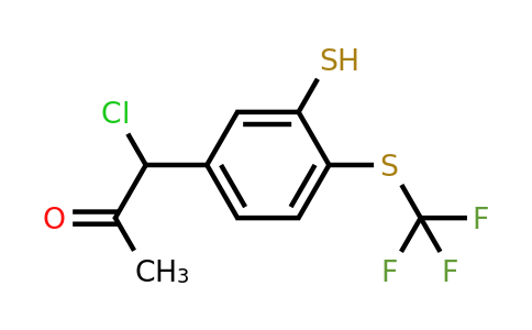 1804092-95-2 | 5-(1-Chloro-2-oxopropyl)-2-(trifluoromethylthio)thiophenol