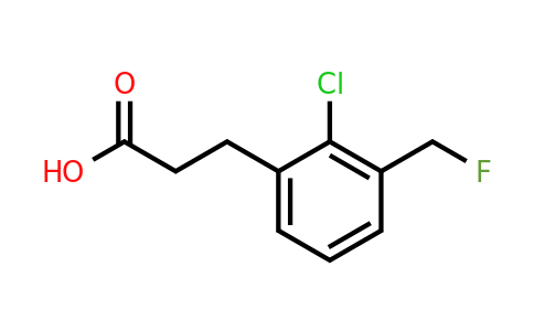 1804093-18-2 | 3-(2-Chloro-3-(fluoromethyl)phenyl)propanoic acid