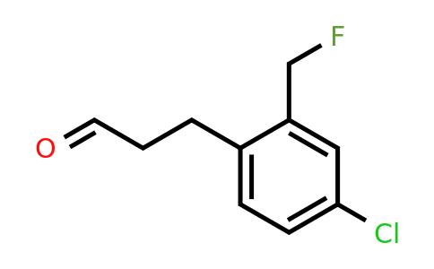 1804093-35-3 | 3-(4-Chloro-2-(fluoromethyl)phenyl)propanal