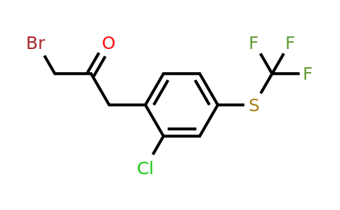 1804093-36-4 | 1-Bromo-3-(2-chloro-4-(trifluoromethylthio)phenyl)propan-2-one