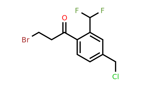 1804094-09-4 | 3-Bromo-1-(4-(chloromethyl)-2-(difluoromethyl)phenyl)propan-1-one