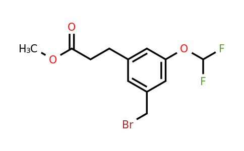 1804095-22-4 | Methyl 3-(3-(bromomethyl)-5-(difluoromethoxy)phenyl)propanoate