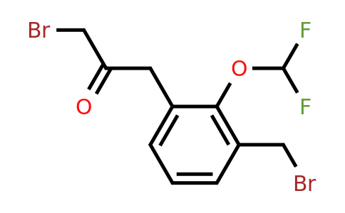 1804095-37-1 | 3-Bromo-1-(3-(bromomethyl)-2-(difluoromethoxy)phenyl)propan-2-one
