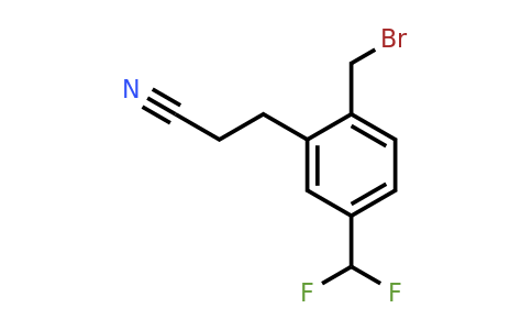 1804095-62-2 | 3-(2-(Bromomethyl)-5-(difluoromethyl)phenyl)propanenitrile