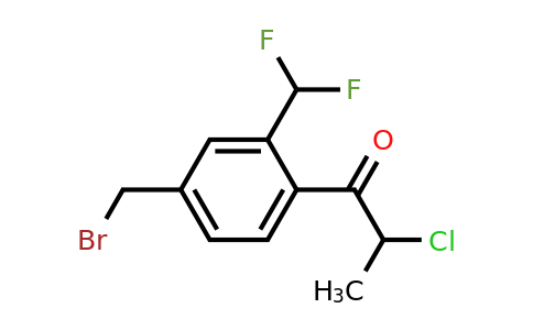 1804096-11-4 | 1-(4-(Bromomethyl)-2-(difluoromethyl)phenyl)-2-chloropropan-1-one