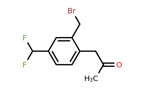 1804096-14-7 | 1-(2-(Bromomethyl)-4-(difluoromethyl)phenyl)propan-2-one