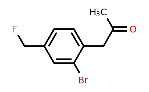 1804097-27-5 | 1-(2-Bromo-4-(fluoromethyl)phenyl)propan-2-one