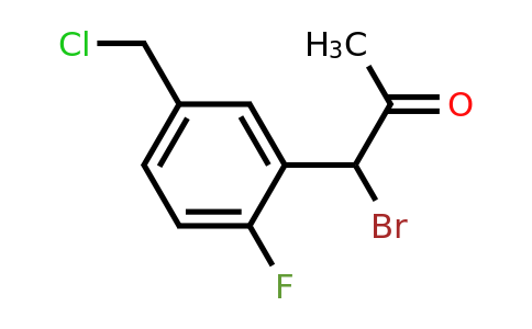 1804097-39-9 | 1-Bromo-1-(5-(chloromethyl)-2-fluorophenyl)propan-2-one