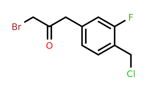1804097-47-9 | 1-Bromo-3-(4-(chloromethyl)-3-fluorophenyl)propan-2-one