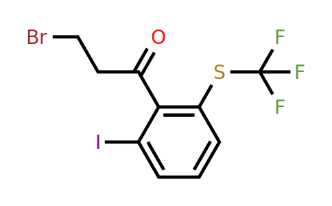 1804097-70-8 | 3-Bromo-1-(2-iodo-6-(trifluoromethylthio)phenyl)propan-1-one